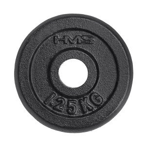 Čierny liatinový kotúč HMS 1,25 kg | Fitness Lifestyle