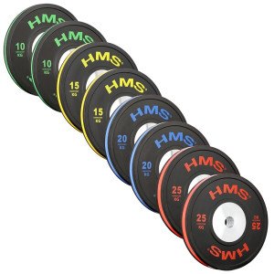 Sada olympijských bumper kotúčov HMS BTBR | Fitness Lifestyle