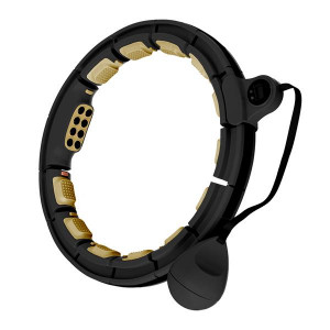 Masážna hula hoop HMS HHM13 so závažím, magnetmi a počítadlom čierna | Fitness Lifestyle