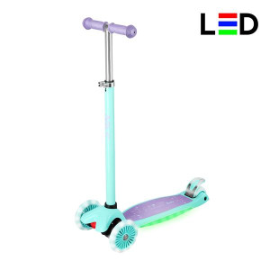 Detský tromi kolo Scooter Nils Fun HLB1310 s LED Purple | Fitness Lifestyle