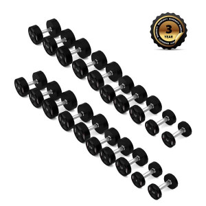 Sada polyuretánových činiek s jedným rukávom HMS HPC set 2 x 2,5 - 25 kg CPU - 275 kg | Fitness Lifestyle