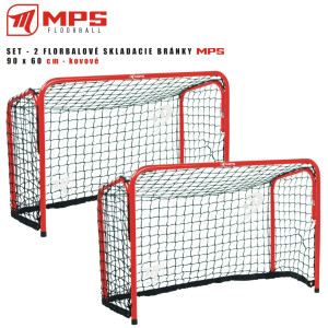 SET - 2 ks florbalové skladacie bránky MPS - 90 x 60 cm - kovové | Fitness Lifestyle