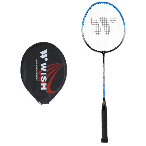 Bedmintonová raketa WISH Steeltec 216, modro / čierna | Fitness Lifestyle