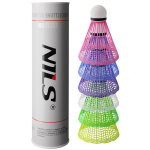 Badmintonové loptičky NILS NBL6026 multicolor 6 ks | Fitness Lifestyle