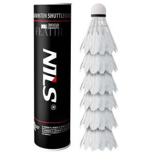 Badmintonové loptičky z peria NILS NBL6206 6 ks | Fitness Lifestyle