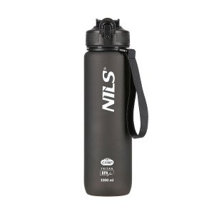 Tritánová fľaša na pitie NILS Camp NCD68 1000 ml čierna | Fitness Lifestyle