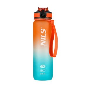 Tritánová fľaša na pitie NILS Camp NCD68 1000 ml oranžovo-modrá | Fitness Lifestyle