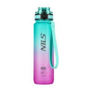 Tritánová fľaša na pitie NILS Camp NCD04 950 ml zeleno-ružová | Fitness Lifestyle