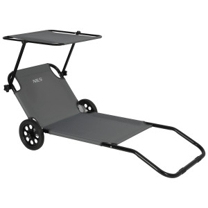 Plážový ležadlá s nils camp nc3307 šedá | Fitness Lifestyle