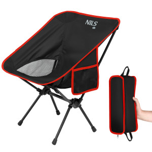 Ultrasmelné skladacie kreslo nils camp nc3320 čierna | Fitness Lifestyle