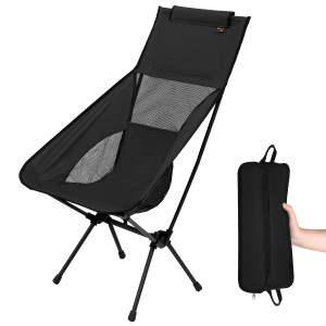 Ultrasmele skladacie kreslo nils camp nc3321 čierna | Fitness Lifestyle