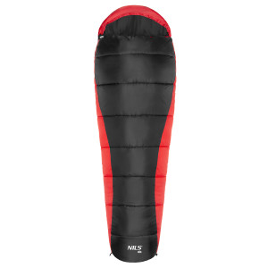 Spací vak NILS Camp NC2012, čierny / červený | Fitness Lifestyle