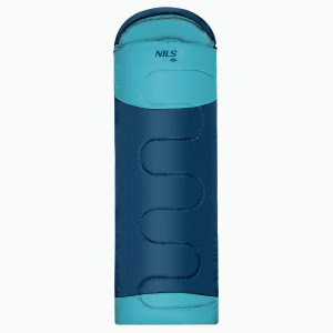 Predĺžený spací vak NILS Camp NC2008 modrý/svetlo modrý | Fitness Lifestyle