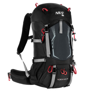 Turistický batoh NILS Camp NC1993 Northlake 30L + 10L čierny | Fitness Lifestyle