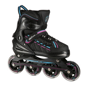 Kolieskové korčule NILS Extreme NA1128 čierno-fialové | Fitness Lifestyle