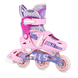 Kolieskové korčule nils extrémne Na13102 ružové | Fitness Lifestyle