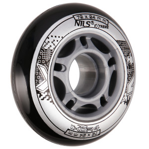 KOLIESKA NILS EXTREME PU 72x24 ČIERNE (4KS) | Fitness Lifestyle