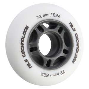 Matná kolieska NILS Extreme PU 72x24 82A, biela, 4 ks | Fitness Lifestyle