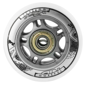 Zostava bielych PU koliesok 70x24 + ložiská ABEC7 NILS EXTREME | Fitness Lifestyle