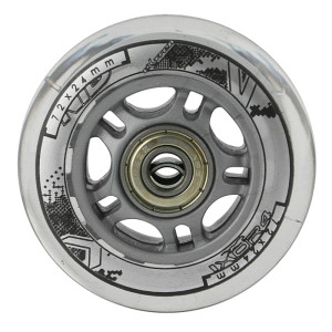 Zostava čírych PU koliesok 72x24 + ložiská ABEC7 NILS EXTREME | Fitness Lifestyle