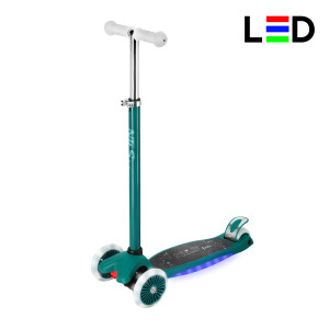 Detské tromi kolo Scooter Nils Fun HLB1310 s LED Green | Fitness Lifestyle