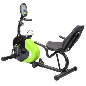 Magnetický recumbent HMS R9259 Plus čierno-zelený | Fitness Lifestyle