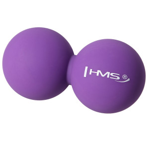 Dvojitá masážna lopta HMS BLC02 fialová - Lacrosse Ball | Fitness Lifestyle