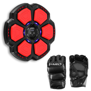 Elektronický boxer cieľ HMS TB06 s LED, Bluetooth a rukavicami (hudobný boxerový stroj) | Fitness Lifestyle