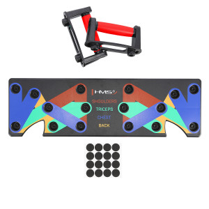 Multifunkčná doska pre tréning klikov PU10 HMS červená | Fitness Lifestyle