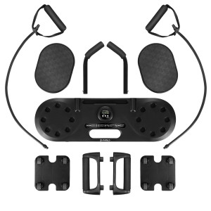 Multifunkčná tréningová doska na kliky a brušné svaly s expandérmi HMS DBP02 3v1 | Fitness Lifestyle