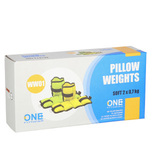 Záťaže na zápästie a členky ONE FITNESS WW01 2 x 0,7 kg žlté | Fitness Lifestyle