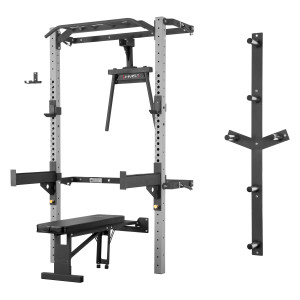 Multifunkčný posilňovací stojan - Power Rack HMS KLT22 sivý | Fitness Lifestyle