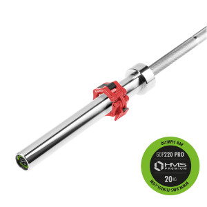 Olympijská obojručná os HMS GOP220 Pre 220 cm x 50 mm | Fitness Lifestyle
