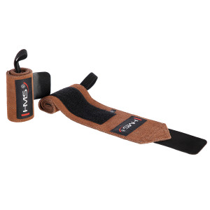 Kožená omotávka zápästia HMS ONX04 | Fitness Lifestyle