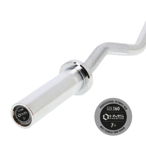 Lomená olympijská os HMS PREMIUM GOL160 120 cm x 50 mm | Fitness Lifestyle