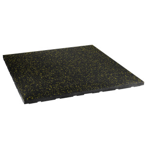 Gumová fitness podlaha AbiFloor POS35 čierna / žltá - 2. akosť | Fitness Lifestyle