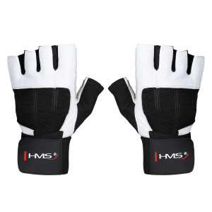 Fitness rukavice HMS RST04 biele | Fitness Lifestyle