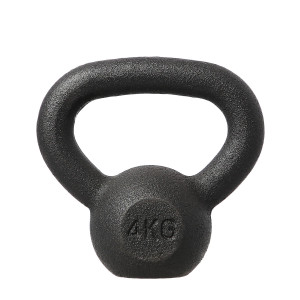 Liatinový kettlebell HMS KZG04 4 kg, čierny | Fitness Lifestyle