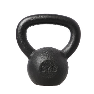 Liatinový kettlebell HMS KZG08 8 kg, čierny | Fitness Lifestyle