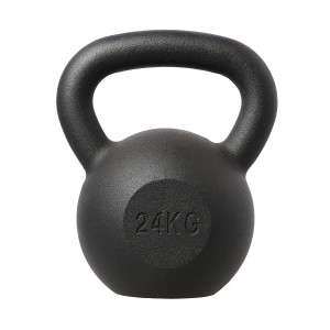 Liatinový kettlebell HMS KZG24 24 kg, čierny | Fitness Lifestyle