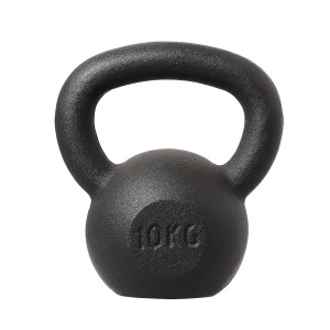 Liatinový kettlebell HMS KZG10 10 kg, čierny | Fitness Lifestyle