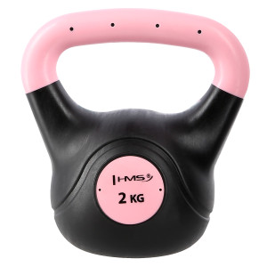 Kompozitový kettlebell HMS KPC02 Vin-Bell 2 kg ružový | Fitness Lifestyle