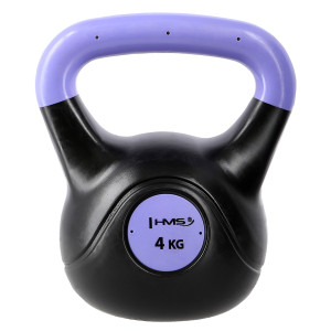 Kompozitový kettlebell HMS KPC04 Vin-Bell 4 kg fialový | Fitness Lifestyle