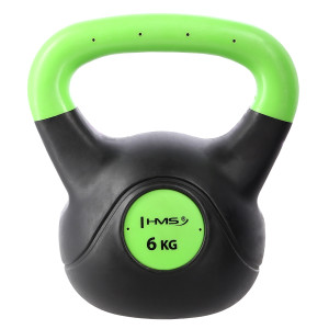 Kompozitový kettlebell HMS KPC06 Vin-Bell 6 kg zelený | Fitness Lifestyle