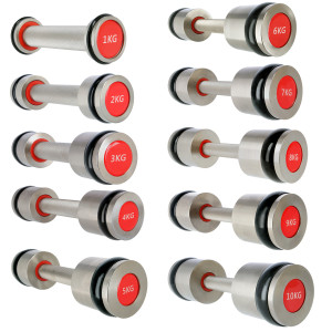 Chrómované profesionálny činky HMS PREMIUM HH10 2 x 10 kg | Fitness Lifestyle