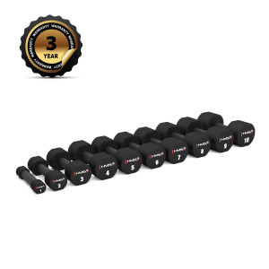 Polyuretánové jednoručky HMS HPT07 2 x 7 kg | Fitness Lifestyle