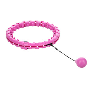 Masážna hula hoop FH01 so závažím fialová | Fitness Lifestyle