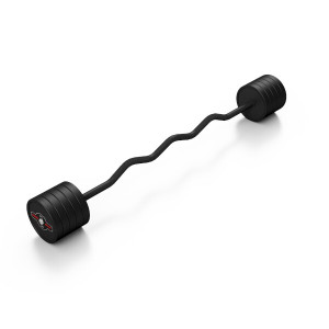 Lomená, obojručná činka MARBO MW-SG-45-L, 45 kg, čierna | Fitness Lifestyle