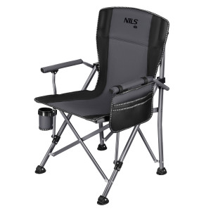 Skladacie rybárske kreslo NILS Camp NC3309 šedo-čierne | Fitness Lifestyle